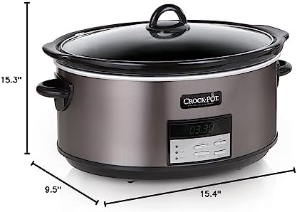 Crock-Pot 8 Quart Programmable Slow Cooker with Auto Warm 78 at y4 07 gq ua