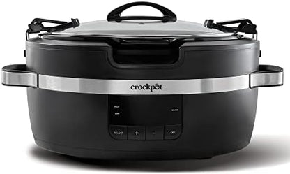Crock-Pot Thermoshield 6 Quart Slow Cooker with Carry Handles x9 6d 96 k4 50 wk