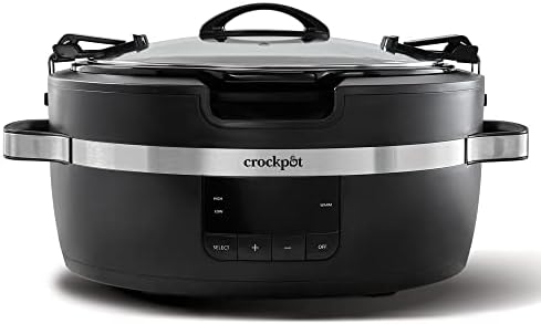 Crock-Pot Thermoshield 6 Quart Slow Cooker with Carry Handles x9 6d 96 k4 50 wk