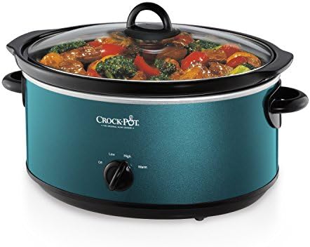 Crock-Pot 7 Quart Manual Slow Cooker – Turquoise kv yy xa ao 1c cr