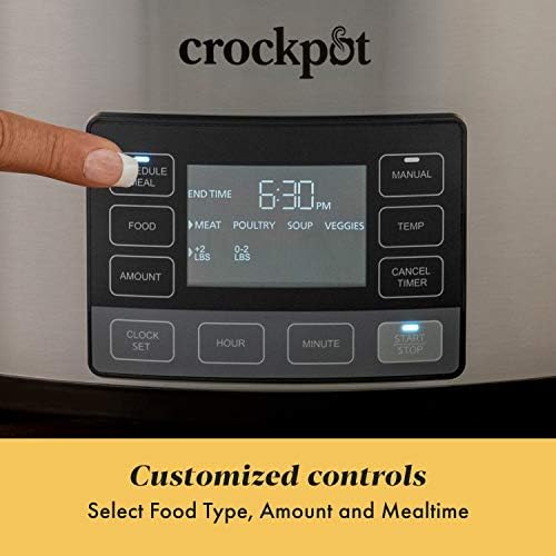 Crock-Pot MyTime 6 Quart Programmable Slow Cooker 7e qn 6n zt 34 46