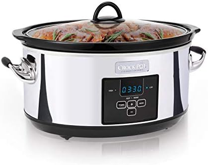 Crock-Pot 7 Quart Programmable Slow Cooker – Polished Platinum xn mf sp w8 og hw