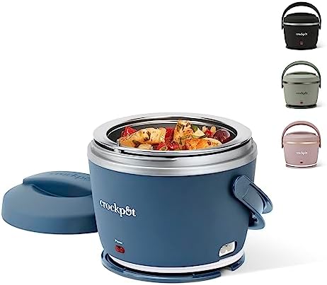 Crock-Pot Electric Lunch Box Food Warmer 20oz – Faded Blue uc og ml 7h vk mu