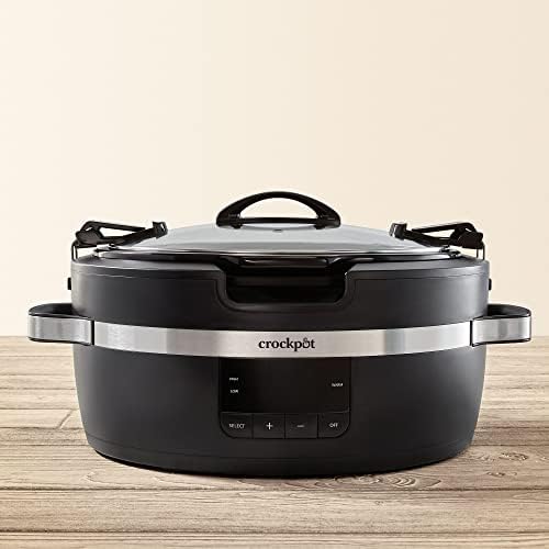 Crock-Pot Thermoshield 6 Quart Slow Cooker with Carry Handles x9 6d 96 k4 50 wk
