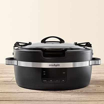 Crock-Pot Thermoshield 6 Quart Slow Cooker with Carry Handles x9 6d 96 k4 50 wk