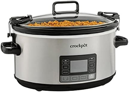 Crock-Pot 7 Quart Portable Programmable Slow Cooker with Timer vk 7b b2 1j 4m y2