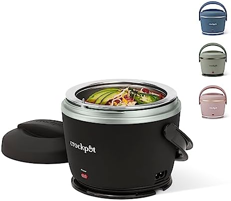 Crock-Pot Electric Lunch Box Food Warmer 20oz – Black 1k ez 19 0e 0n qk