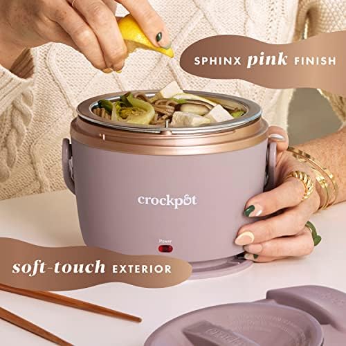 Crock-Pot Electric Lunch Box Food Warmer 20oz – Blush Pink 62 w5 kx 4l 5z q5