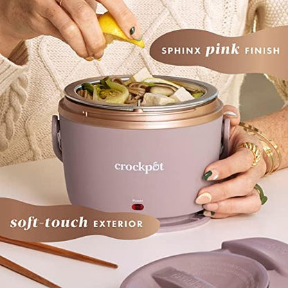 Crock-Pot Electric Lunch Box Food Warmer 20oz – Blush Pink 62 w5 kx 4l 5z q5