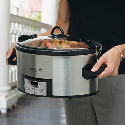 Crock-Pot Cook & Carry 6 Quart Programmable Slow Cooker 9u uj r5 be 14 wi