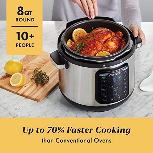 Crock-Pot 8 Quart Express Crock Multi-Use Pressure Cooker ml 67 cn qw d9 s6