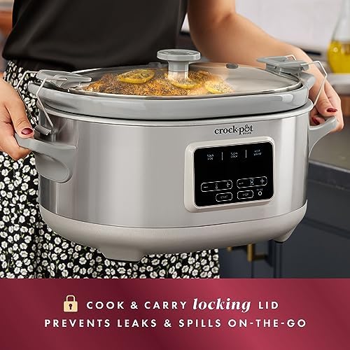 Crock-Pot 7 Quart Programmable Cook & Carry Slow Cooker l8 zs zs t1 87 vy