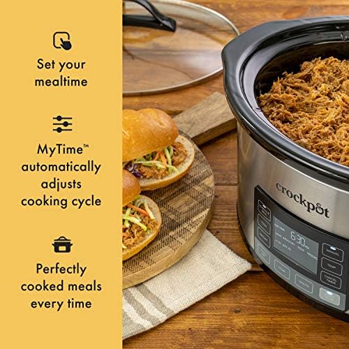 Crock-Pot MyTime 6 Quart Programmable Slow Cooker 7e qn 6n zt 34 46