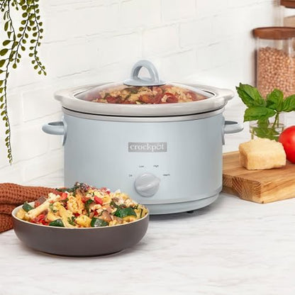 Crock-Pot 4.5 Quart Manual Slow Cooker – Macaroon Blue wq xa gn h2 km qi