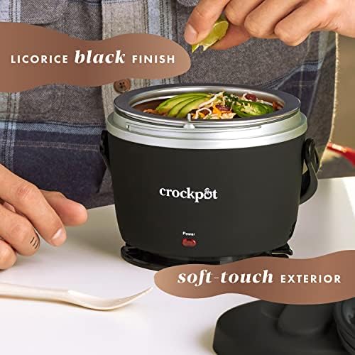Crock-Pot Electric Lunch Box Food Warmer 20oz – Black 1k ez 19 0e 0n qk