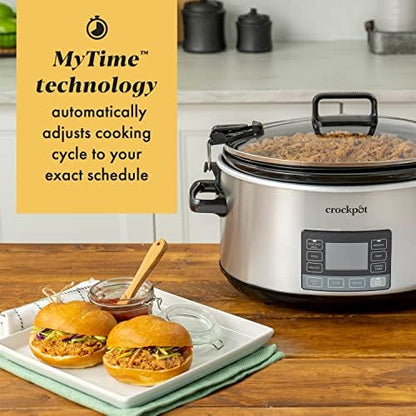 Crock-Pot 7 Quart Portable Programmable Slow Cooker with Timer vk 0a kb 5t uq gp