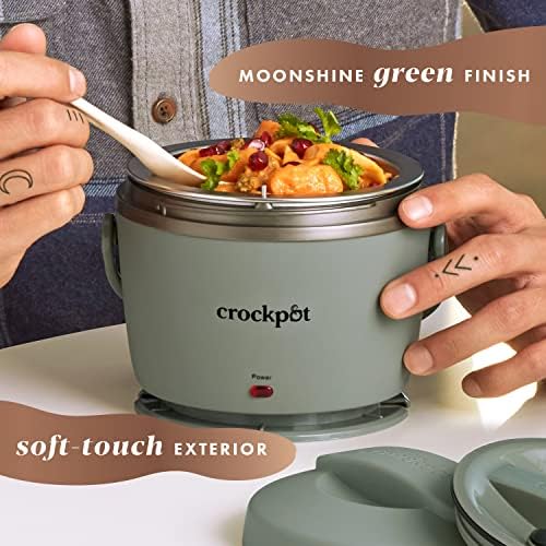 Crock-Pot Portable Electric Lunch Box Food Warmer – Green w8 y7 7u gh 4j c6