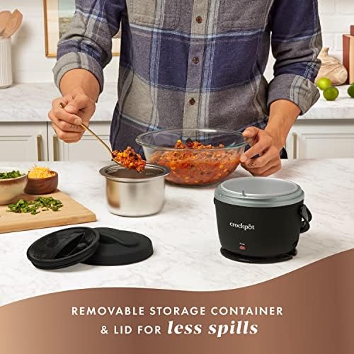 Crock-Pot Electric Lunch Box Food Warmer 20oz – Black 1k ez 19 0e 0n qk
