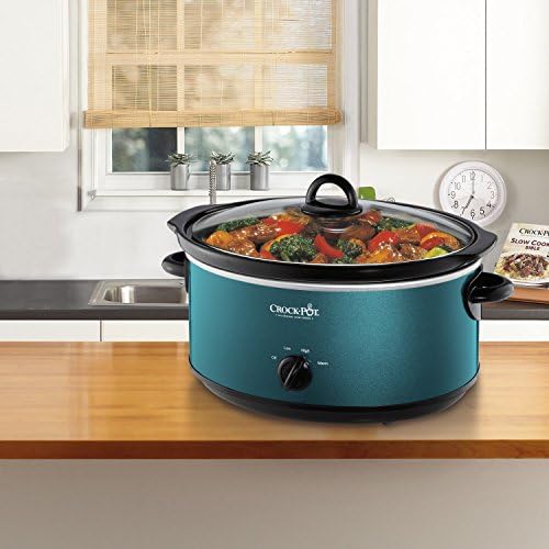 Crock-Pot 7 Quart Manual Slow Cooker – Turquoise kv yy xa ao 1c cr