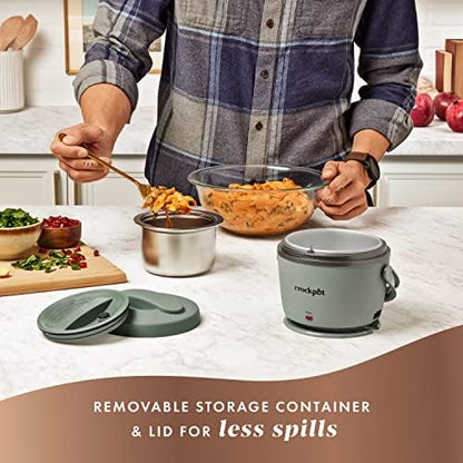 Crock-Pot Portable Electric Lunch Box Food Warmer – Green w8 y7 7u gh 4j c6