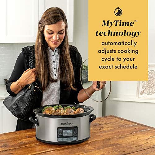 Crock-Pot MyTime 6 Quart Programmable Slow Cooker 7e qn 6n zt 34 46
