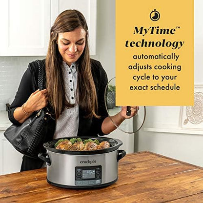 Crock-Pot MyTime 6 Quart Programmable Slow Cooker 7e qn 6n zt 34 46