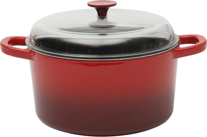 Crock-Pot 3 Quart Enameled Cast Iron Dutch Oven – Aqua 4m hv rh zm 8o 6i
