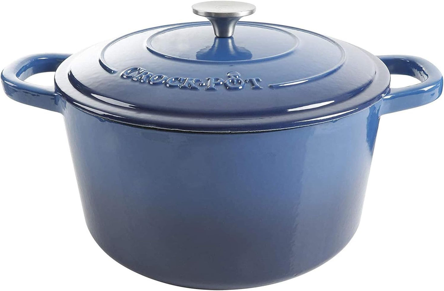 Crock-Pot 3 Quart Enameled Cast Iron Dutch Oven – Aqua 4m hv rh zm 8o 6i