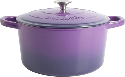 Crock-Pot 3 Quart Enameled Cast Iron Dutch Oven – Aqua 4m hv rh zm 8o 6i