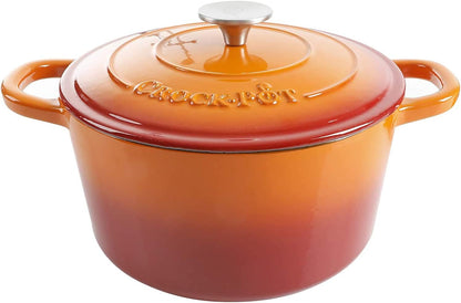 Crock-Pot 3 Quart Enameled Cast Iron Dutch Oven – Aqua 4m hv rh zm 8o 6i