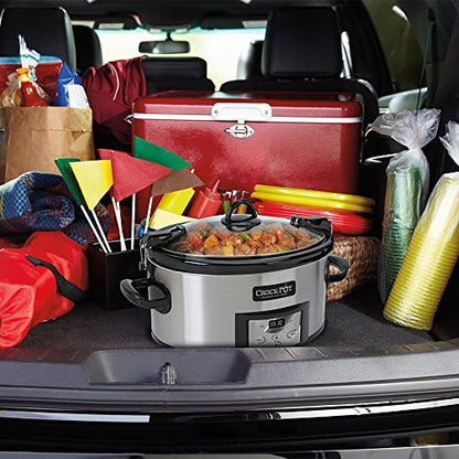 Crock-Pot Cook & Carry 6 Quart Programmable Slow Cooker 9u uj r5 be 14 wi