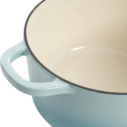 Crock-Pot 3 Quart Enameled Cast Iron Dutch Oven – Aqua 4m hv rh zm 8o 6i
