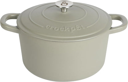 Crock-Pot 3 Quart Enameled Cast Iron Dutch Oven – Aqua 4m hv rh zm 8o 6i