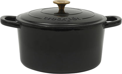 Crock-Pot 3 Quart Enameled Cast Iron Dutch Oven – Aqua 4m hv rh zm 8o 6i
