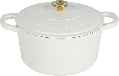 Crock-Pot 3 Quart Enameled Cast Iron Dutch Oven – Aqua 4m hv rh zm 8o 6i