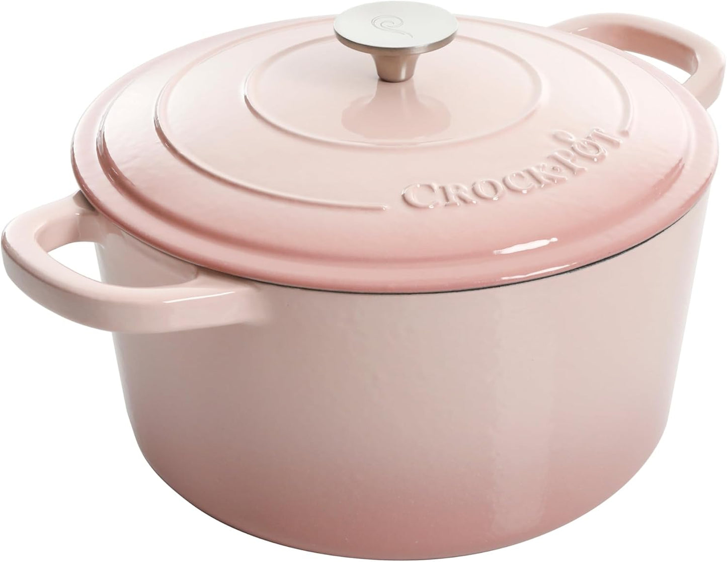 Crock-Pot 3 Quart Enameled Cast Iron Dutch Oven – Aqua 4m hv rh zm 8o 6i