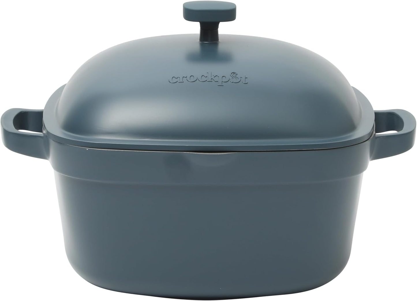 Crock-Pot 3 Quart Enameled Cast Iron Dutch Oven – Aqua 4m hv rh zm 8o 6i